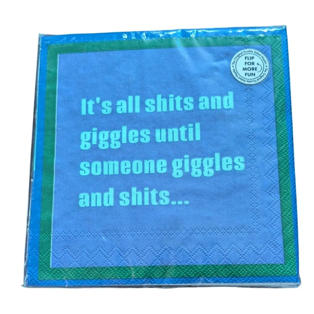 Drinks On Me Coasters Funny Cocktail Napkins 20ct